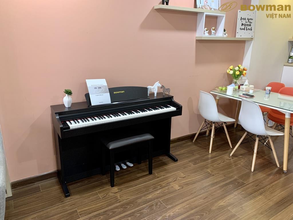 Hình ảnh lắp đặt sản phẩm đàn PIANO điện MỚI - BOWMAN CX250 WH tại chung cư Five Star - số 2 Kim Giang, Thanh Xuân