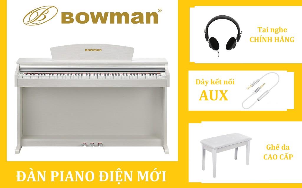 Đàn PIANO điện MỚI BOWMAN được trang bị đầy đủ phụ kiện đi kèm