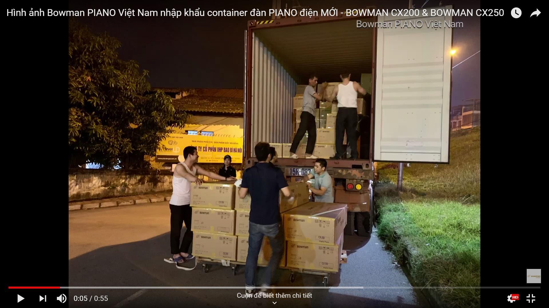 Hình ảnh Bowman PIANO Việt Nam nhập khẩu container đàn PIANO điện MỚI - BOWMAN CX200 & BOWMAN CX250