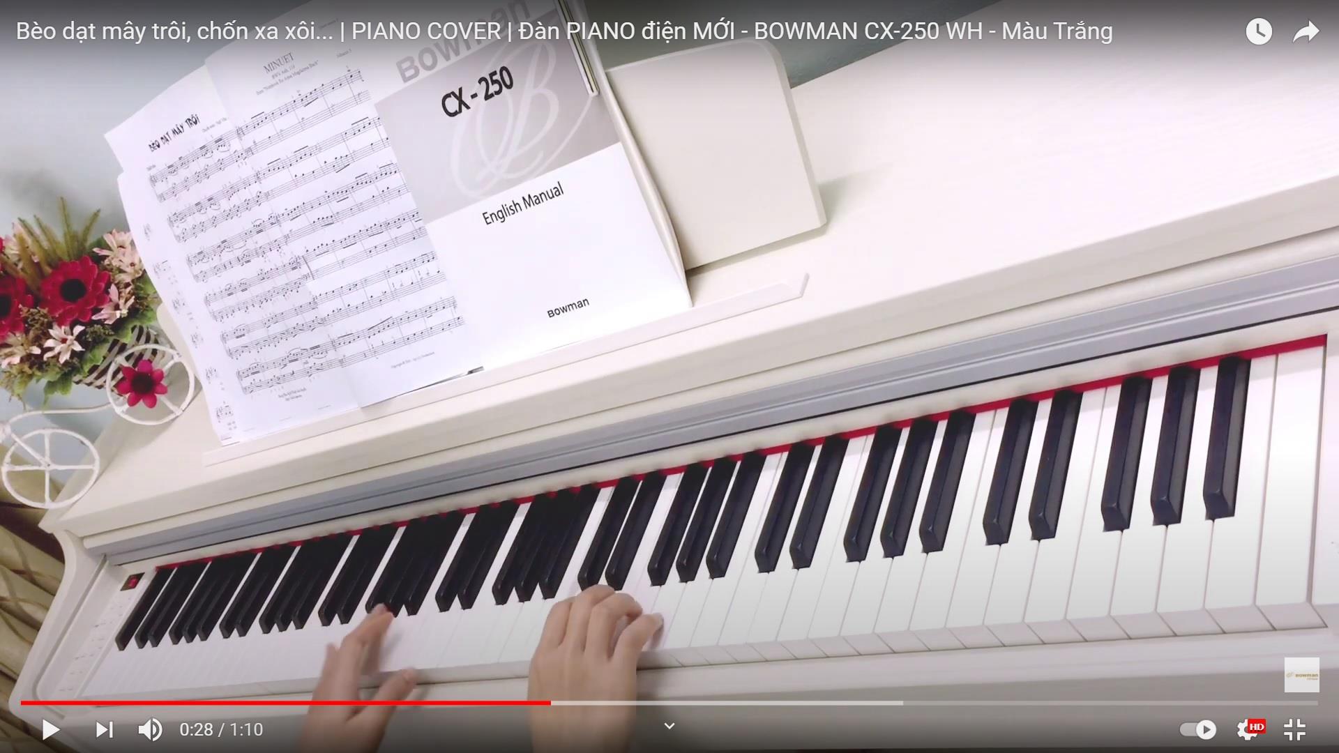 Tháng Tư Là Lời Nói Dối Của Em - Hà Anh Tuấn | PIANO COVER | Đàn PIANO điện MỚI - BOWMAN CX-250 WH