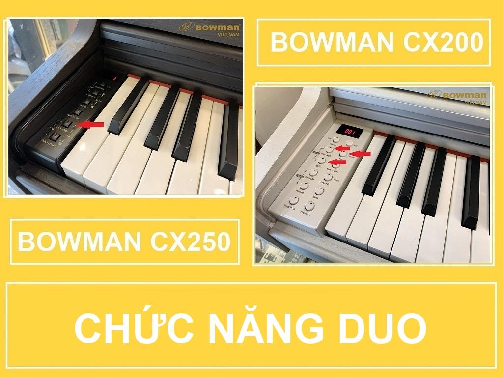 GIỚI THIỆU chức năng DUO trên Piano BOWMAN CX200 CX250